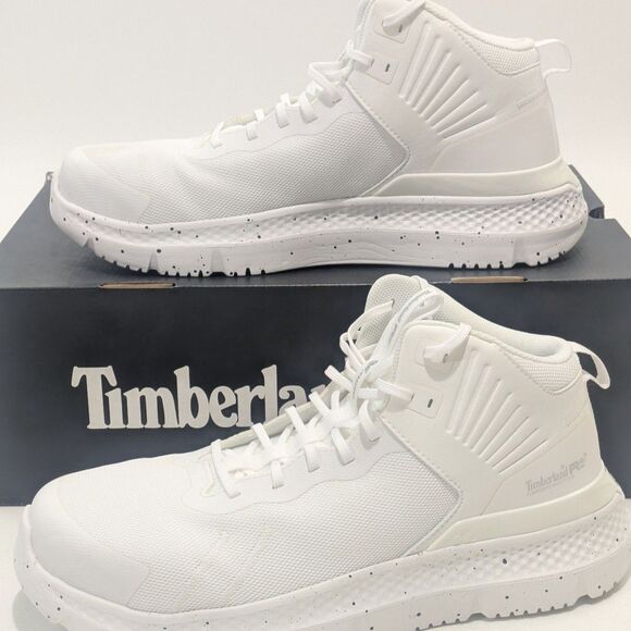 Timberland PRO Setra CT Work Shoes Men’s 10.5 White A5Y8B Slip Resistant - Picture 2 of 12